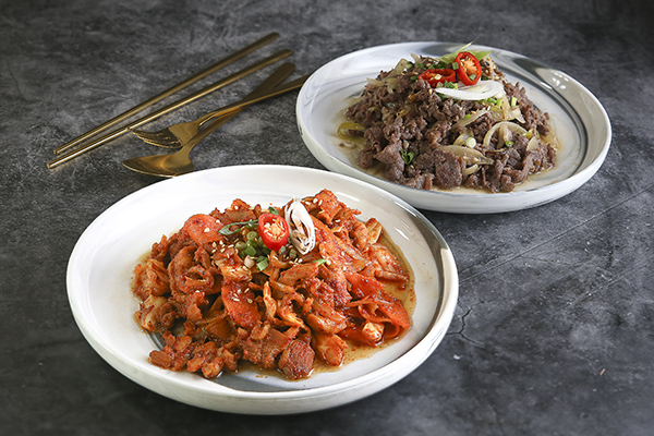 Spicy Chicken BBQ & Beef Bulgogi